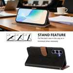 For Samsung Galaxy S24 / Galaxy S25 Case Diamond Stitch PU Leather Wallet Flip Phone Cover with Wrist Strap