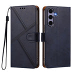 For Samsung Galaxy S24 / Galaxy S25 Case Diamond Stitch PU Leather Wallet Flip Phone Cover with Wrist Strap