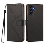 For Samsung Galaxy A16 4G / Galaxy A16 5G Case Diamond Stitch PU Leather Wallet Flip Phone Cover with Wrist Strap