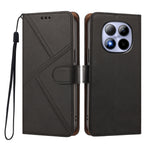 For Xiaomi Poco M8 Pro 5G / Xiaomi Redmi Note 15 Pro+ 5G (Global) Case Diamond Stitch PU Leather Wallet Flip Phone Cover with Wrist Strap