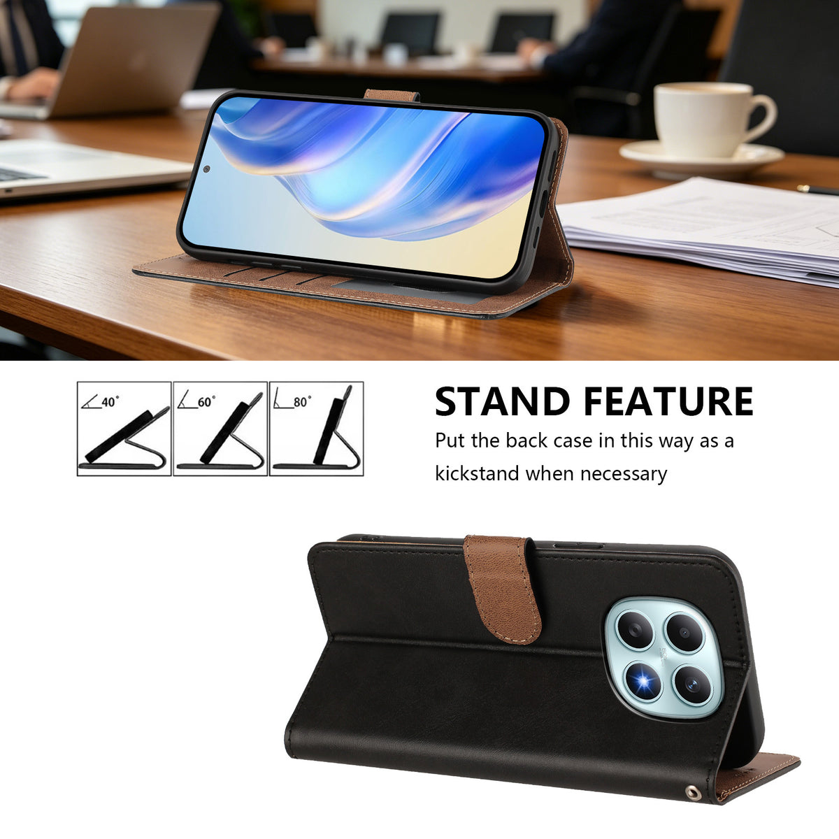 For Xiaomi Poco M8 5G / Xiaomi Redmi Note 15 4G (Global) / Xiaomi Redmi Note 15 5G (Global) Case Diamond Stitch PU Leather Wallet Flip Phone Cover with Wrist Strap