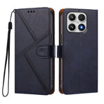 For Xiaomi 17 Case Diamond Stitch PU Leather Wallet Flip Phone Cover with Wrist Strap