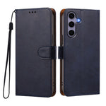 For Samsung Galaxy S24 / Galaxy S25 Case Wallet Flip Stand PU Leather Phone Cover with Wrist Strap