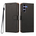 For Samsung Galaxy S24 / Galaxy S25 Case Wallet Flip Stand PU Leather Phone Cover with Wrist Strap