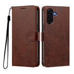 Til Samsung Galaxy A37 5G / A36 5G / A56 5G etui pungetui flipstander PU-læder telefoncover med håndledsrem