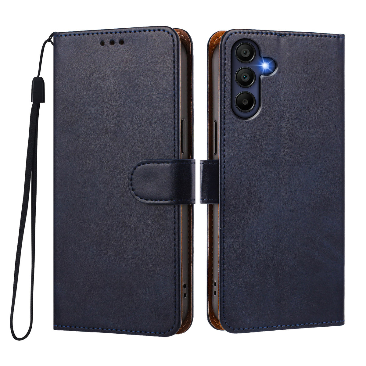 Samsung Galaxy A16 4G / Galaxy A16 5G Plånboksfodral med stativ, PU-läder och handledsrem