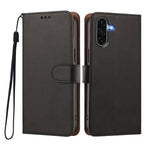 Til Samsung Galaxy A37 5G / A56 5G / A36 5G Etui Pung Flip Stand PU-læder Telefoncover med Håndledsrem