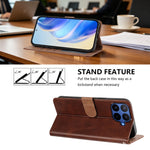 For Xiaomi 17T Pro Case Wallet Flip Stand PU Leather Phone Cover with Wrist Strap