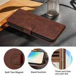 For Samsung Galaxy A27 5G Case Wallet Flip Stand PU Leather Phone Cover with Wrist Strap