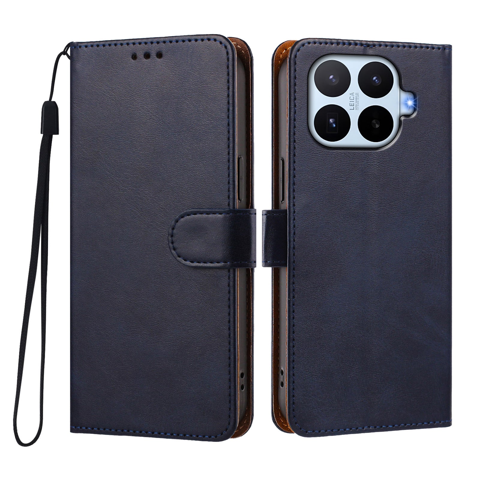 For Xiaomi 17T Case Wallet Flip Stand PU Leather Phone Cover with Wrist Strap