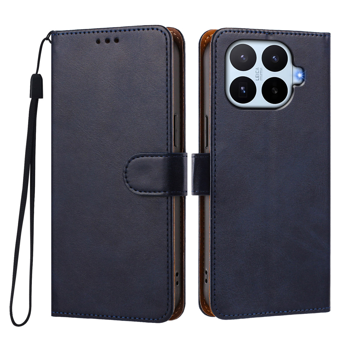 Xiaomi 17T-skal Plånboksfodral med stativ i PU-läder och handledsrem