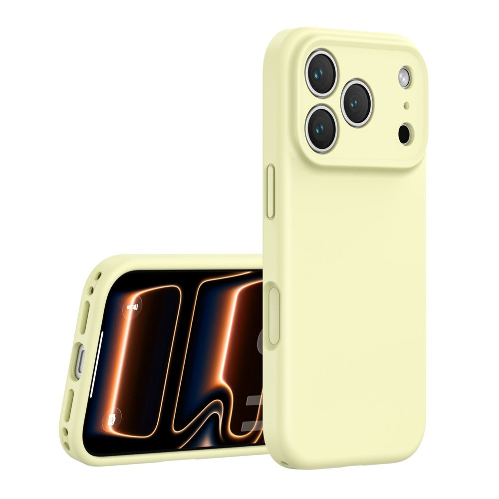 Til iPhone 18 Pro Max / 17 Pro Max Cover, Præcisionspasform PC + Flydende Silikone Beskyttende Telefoncover med Mikrofiberfor