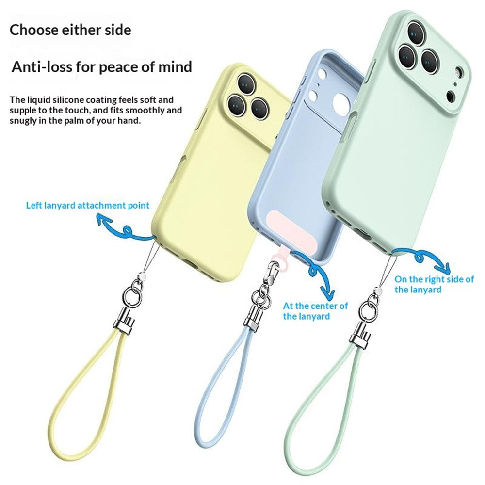For iPhone 18 Pro Max / 17 Pro Max Case Precision Fit PC + Liquid Silicone Protective Phone Cover with Microfiber Lining