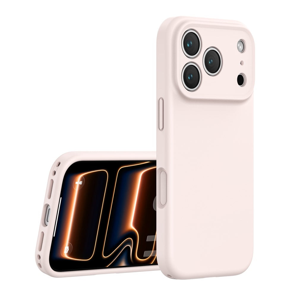 For iPhone 18 Pro Max / 17 Pro Max Case Precision Fit PC + Liquid Silicone Protective Phone Cover with Microfiber Lining