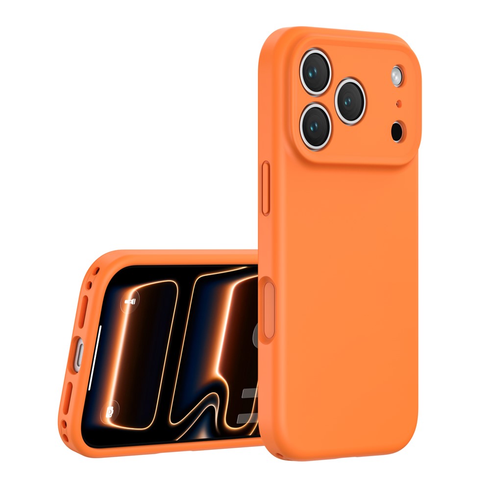 For iPhone 18 Pro Max / 17 Pro Max Case Precision Fit PC + Liquid Silicone Protective Phone Cover with Microfiber Lining
