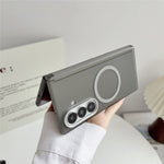 For Samsung Galaxy Z Fold7 5G Magnetic Case Hard PC Foldable Phone Cover with Front Frame