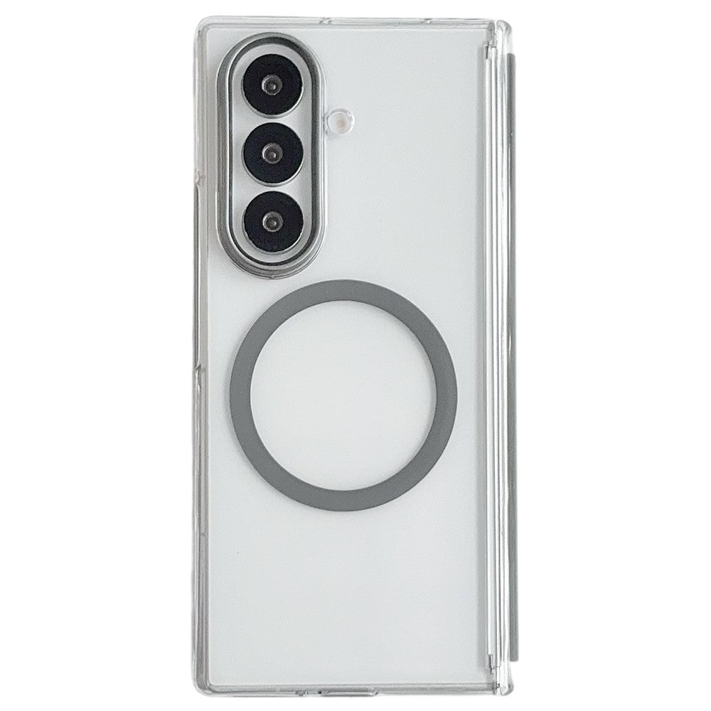 For Samsung Galaxy Z Fold7 5G Magnetic Case Hard PC Foldable Phone Cover with Front Frame