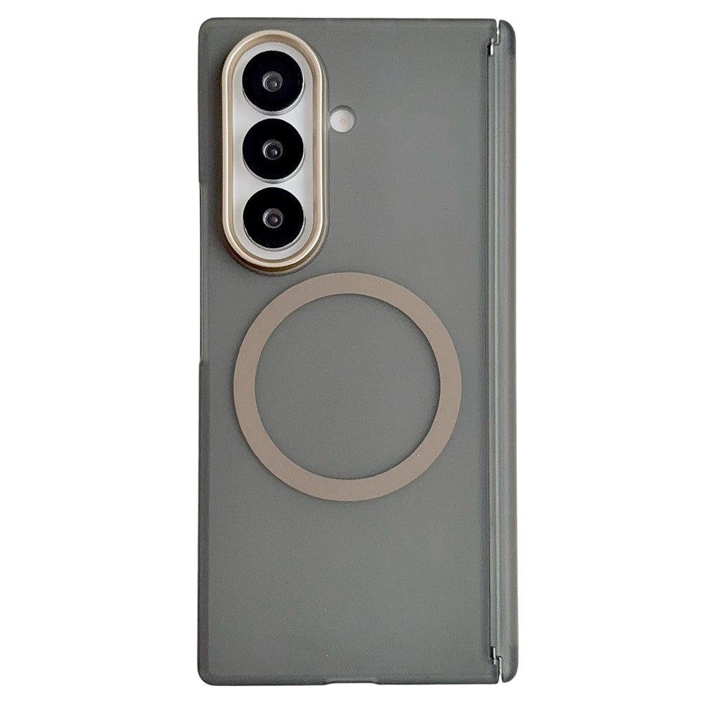 For Samsung Galaxy Z Fold7 5G Magnetic Case Hard PC Foldable Phone Cover with Front Frame