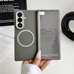 For Samsung Galaxy Z Fold7 5G Magnetic Case Hard PC Phone Cover with Integrated Screen Protector