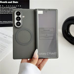For Samsung Galaxy Z Fold7 5G Magnetic Case Hard PC Phone Cover with Integrated Screen Protector