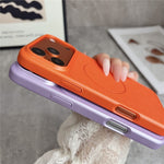 For iPhone 17 Pro Max Magnetic Case Litchi Texture Leather Coated PC + TPU Anti-Scratch Phone Cover