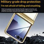 For Samsung Galaxy Z Flip8 Magnetic Case Electroplating CD Vein PC Phone Cover