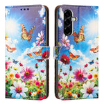 For Samsung Galaxy A27 5G Case Pattern Printed Wallet Flip Stand PU Leather Phone Cover with Wrist Strap