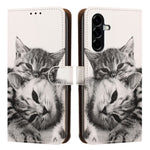For Samsung Galaxy A36 5G Case Pattern Printed Wallet Flip Stand PU Leather Phone Cover with Wrist Strap