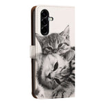 For Samsung Galaxy A36 5G Case Pattern Printed Wallet Flip Stand PU Leather Phone Cover with Wrist Strap