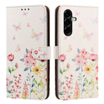 For Samsung Galaxy A36 5G Case Pattern Printed Wallet Flip Stand PU Leather Phone Cover with Wrist Strap
