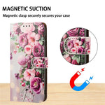 For iPhone 17th / 16th Case Pattern Printed Wallet Flip Stand PU Leather Phone Cover with Wrist Strap
