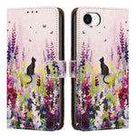 For iPhone 17th / 16th Case Pattern Printed Wallet Flip Stand PU Leather Phone Cover with Wrist Strap