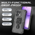 Til Oppo Reno16 F 5G / Reno16 FS 5G Cover Roterbar Ring Kickstand PC + TPU Stødsikkert Telefoncover
