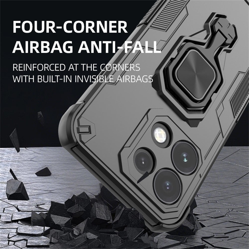 Til Oppo Reno16 F 5G / Reno16 FS 5G Cover Roterbar Ring Kickstand PC + TPU Stødsikkert Telefoncover