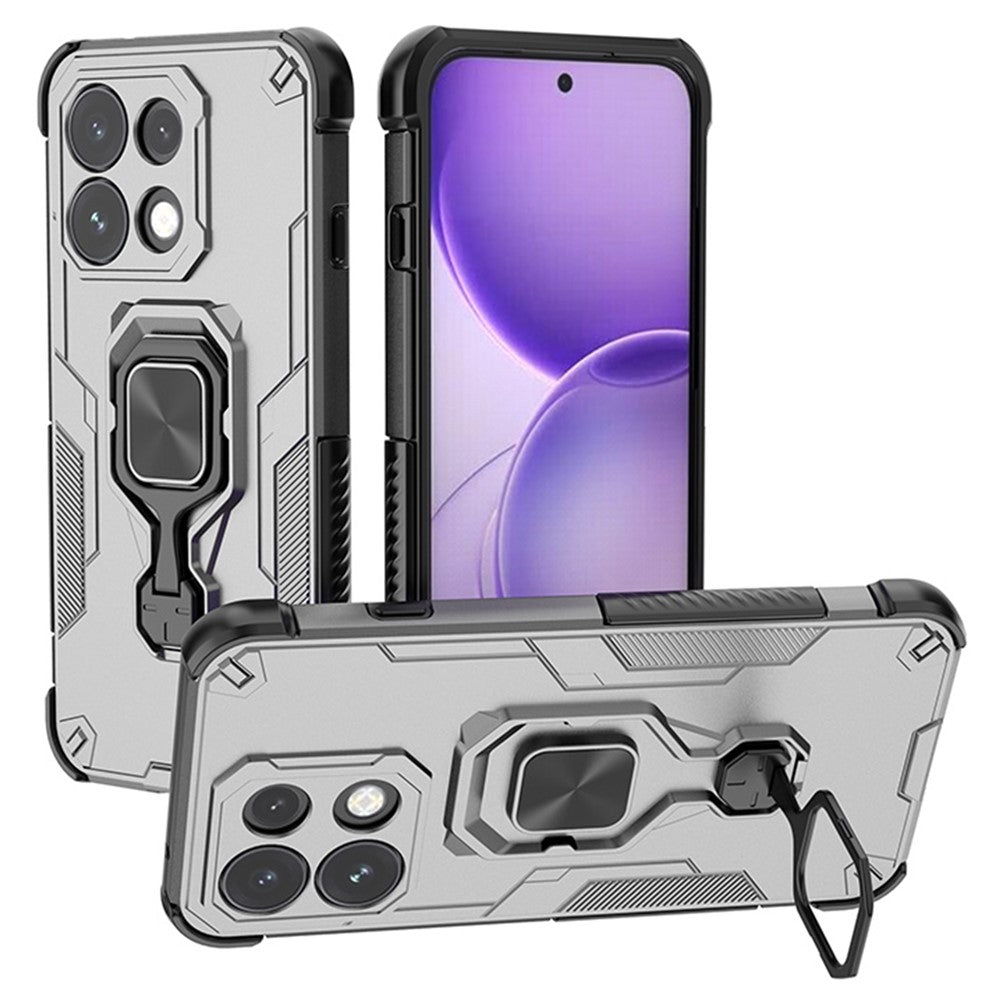 Til Oppo Reno16 F 5G / Reno16 FS 5G Cover Roterbar Ring Kickstand PC + TPU Stødsikkert Telefoncover