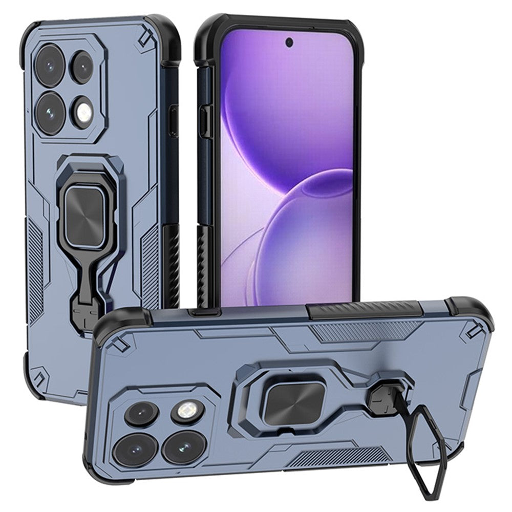 Til Oppo Reno16 F 5G / Reno16 FS 5G Cover Roterbar Ring Kickstand PC + TPU Stødsikkert Telefoncover