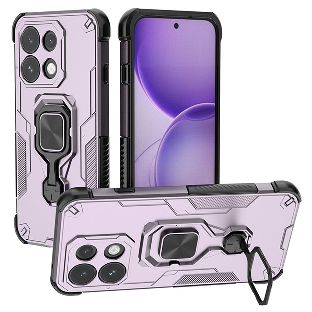 Til Oppo Reno16 F 5G / Reno16 FS 5G Cover Roterbar Ring Kickstand PC + TPU Stødsikkert Telefoncover