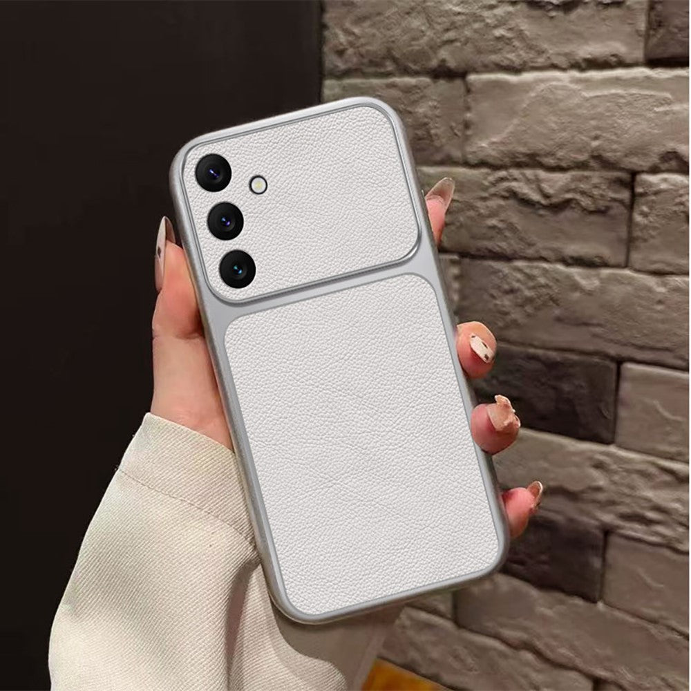 For Samsung Galaxy S26 FE Case PU Leather Texture Shockproof TPU Protective Phone Cover