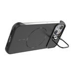 Til iPhone 13 magnetisk cover med linseramme, støttefod, mat PC, rammeløst telefoncover
