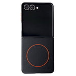 For Samsung Galaxy Z Flip8 Magnetic Case Leather + PC Phone Cover