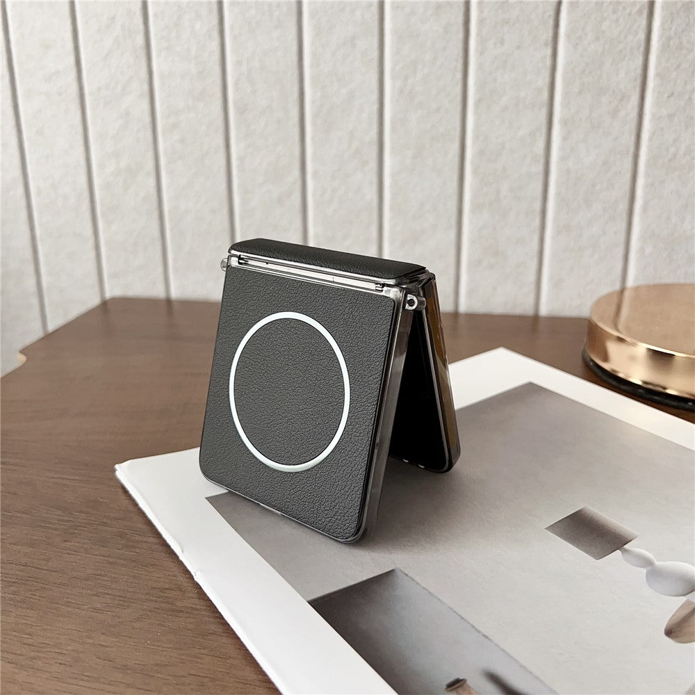 Til Samsung Galaxy Z Flip8 Telefon Magnetisk Etui Læder + PC Beskyttelsescover