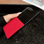 For Samsung Galaxy Z Flip8 Case Litchi Texture PU Leather + PC Foldable Phone Cover