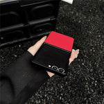 For Samsung Galaxy Z Flip8 Case Litchi Texture PU Leather + PC Foldable Phone Cover