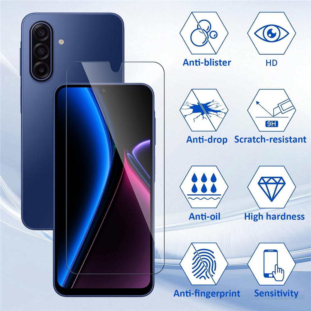 2 stk til Samsung Galaxy A27 5G HD Klar Skærmbeskytter Anti-eksplosion 2.5D Buet Kant Hærdet Glas Skærmfilm