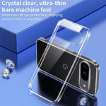 Til Google Pixel 11 Pro XL Etui TPU Klart Telefoncover + 2 stk. Hærdet Glas Skærmfilm 2.5D Buet Kant