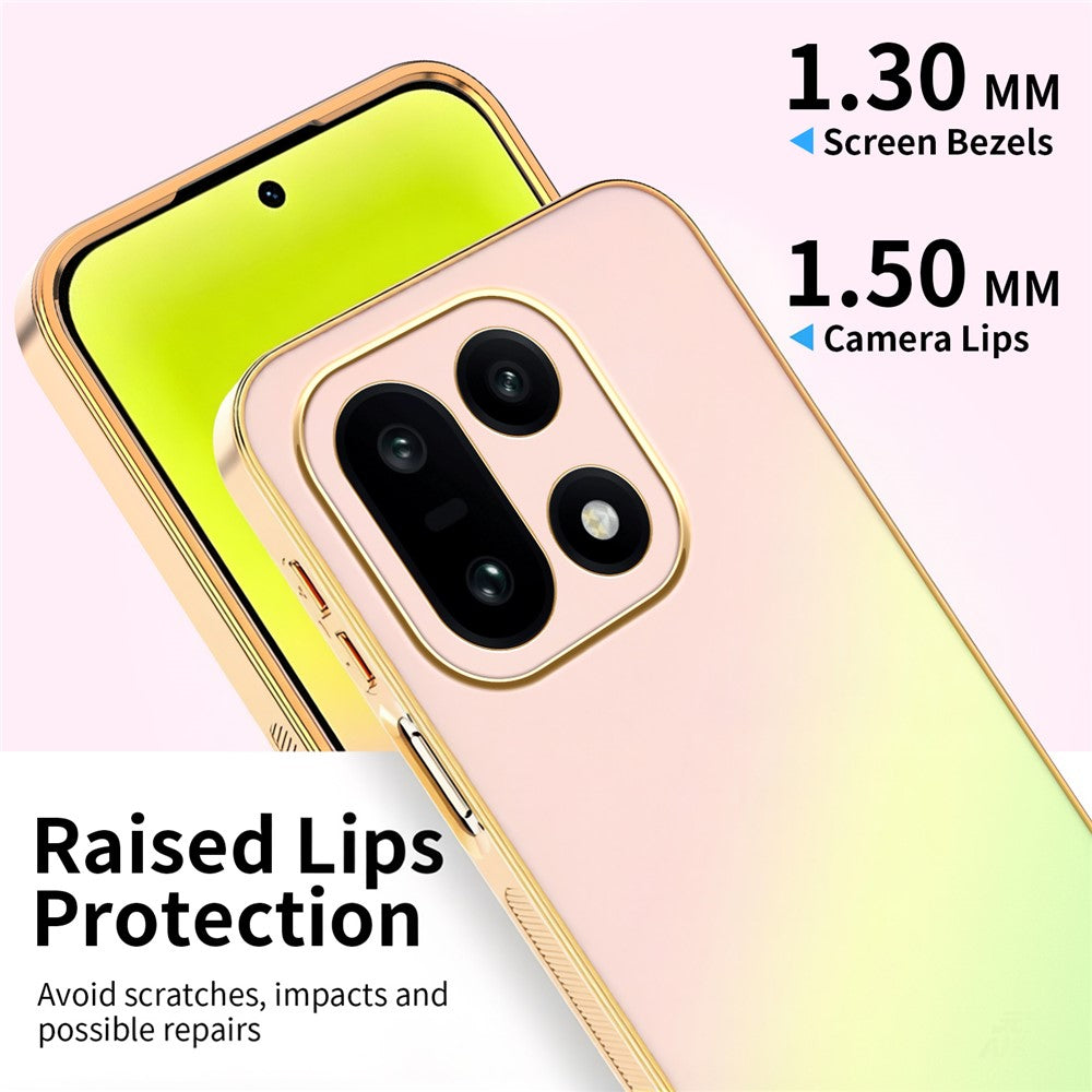 SINGIUZOO For OnePlus 15 5G Case Electroplated AG Matte Gradient Color PC + TPU Phone Cover
