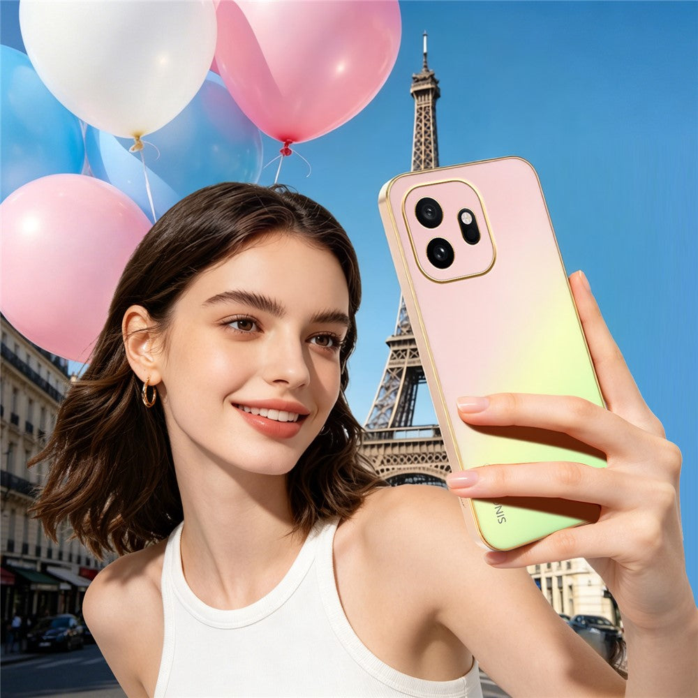 SINGIUZOO Til OnePlus 15T 5G Cover Elektrobelagt AG Mat Gradientfarvet PC + TPU Telefoncover