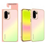 SINGIUZOO For OnePlus Ace 6 5G  /  Ace 6T 5G  /  15R 5G Case Electroplated AG Matte Gradient Color PC + TPU Phone Cover