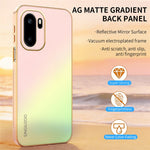 SINGIUZOO For OnePlus Ace 6 5G  /  Ace 6T 5G  /  15R 5G Case Electroplated AG Matte Gradient Color PC + TPU Phone Cover