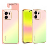 SINGIUZOO Til OnePlus Nord CE6 5G / Turbo 6V 5G Cover Galvaniseret AG Mat Gradientfarve PC + TPU Telefoncover
